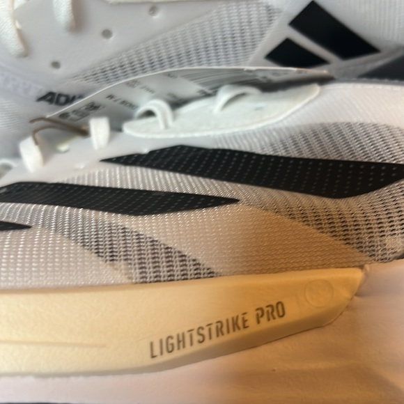 NEW Adidas Adizero Adios 7 mens runnings shoes 11 cloud white grey black - Picture 5 of 7